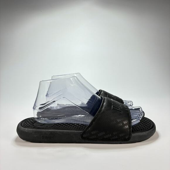 Puma Black Slip-On Sandal Comfort Casual Summer Lightweight Slides Womens Size 8 - Picture 1 of 10